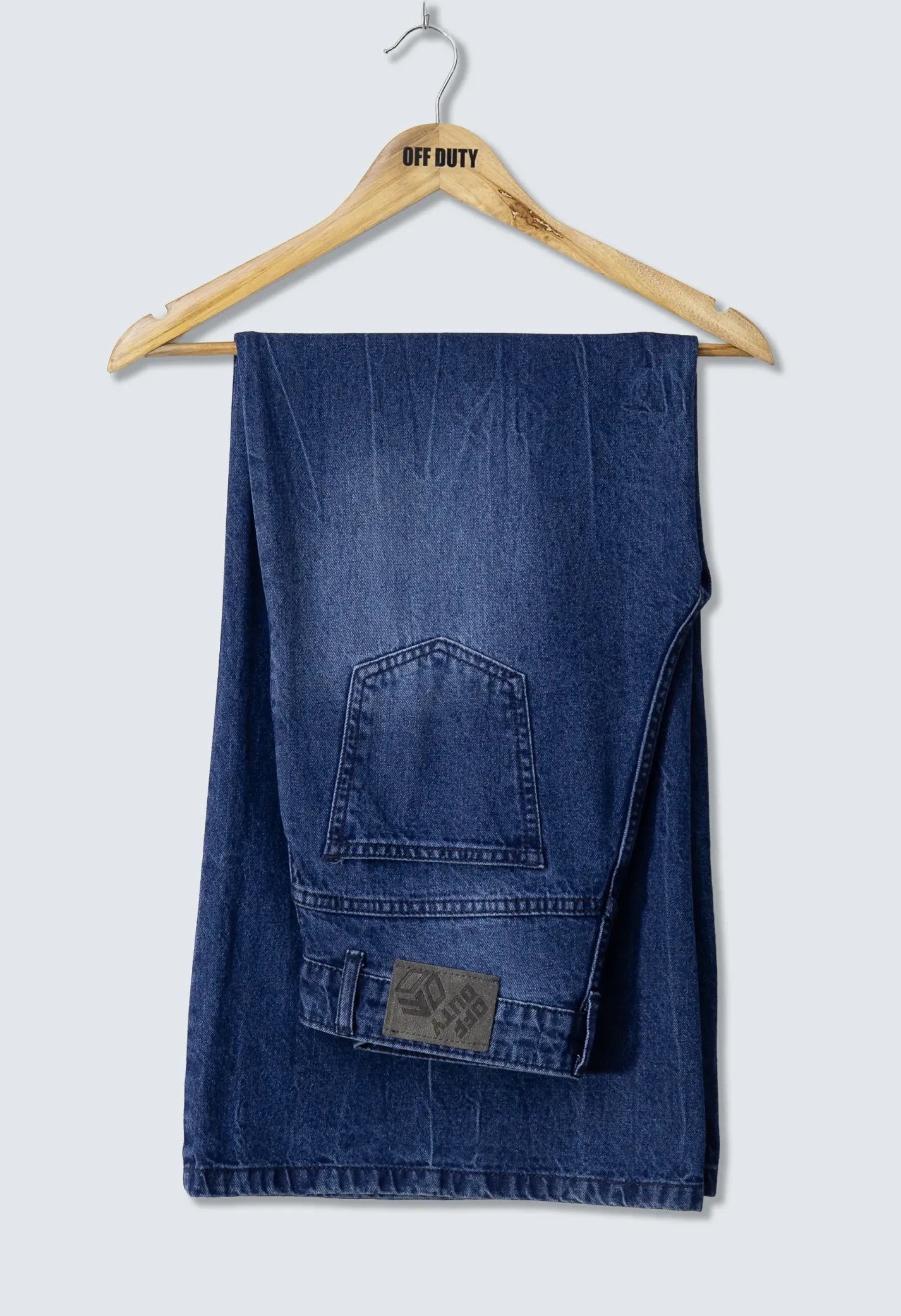 Deconstructed Front Fly Extra Wide-Leg Jeans