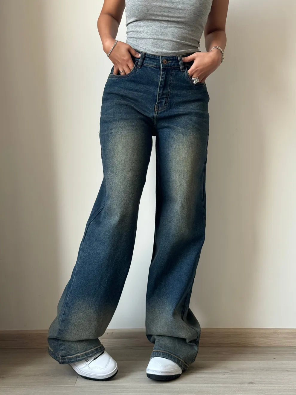 Sunny Sky Wide Leg Jeans