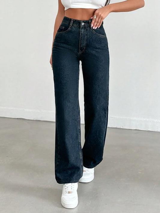 Stellar Blue Straight Jeans