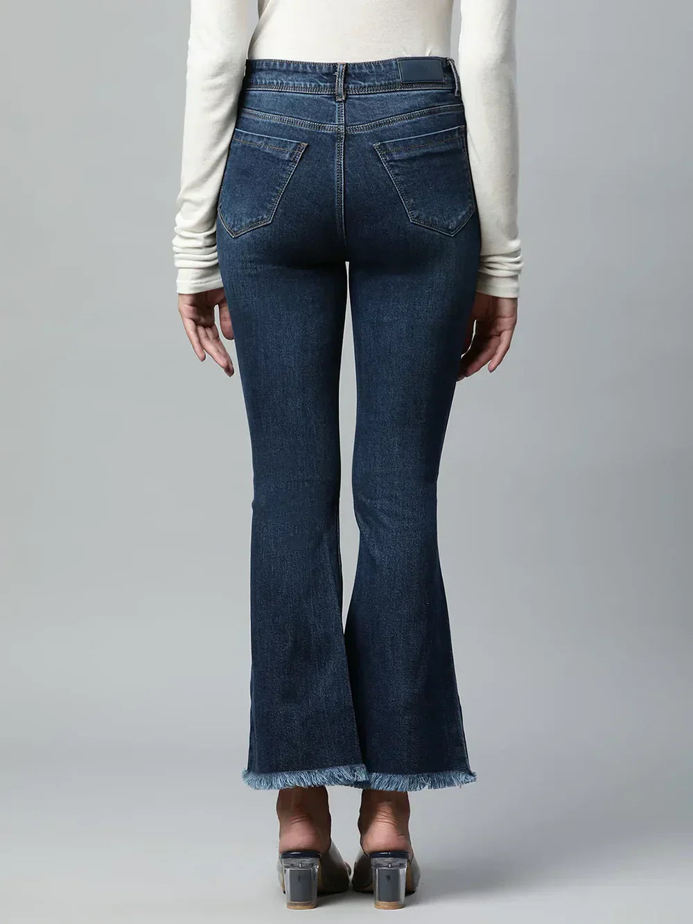 Bootcut Full Length Dark Blue Jeans