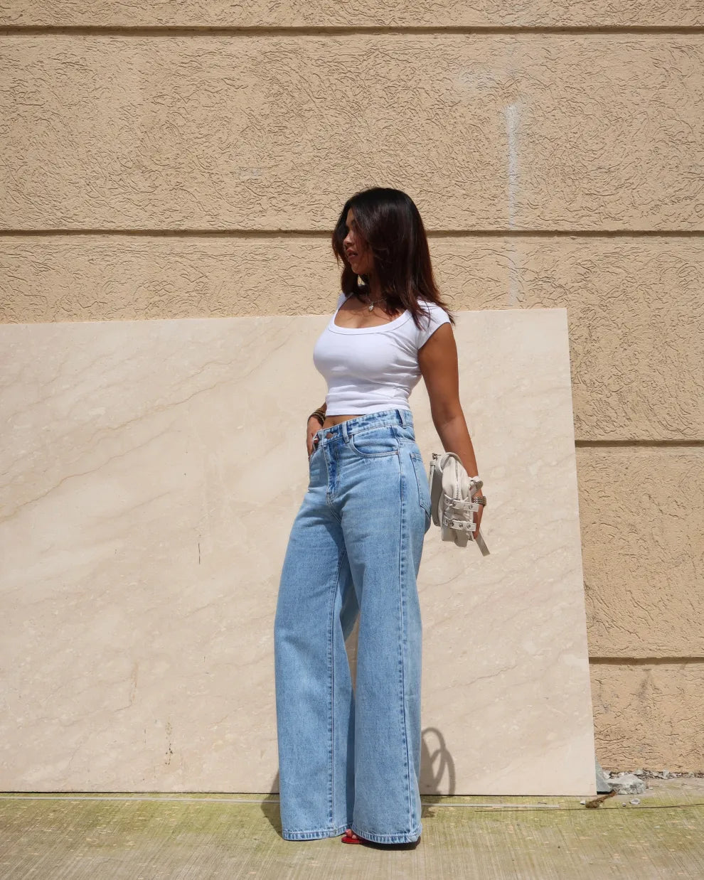 Ocean Mist Wide Jeans