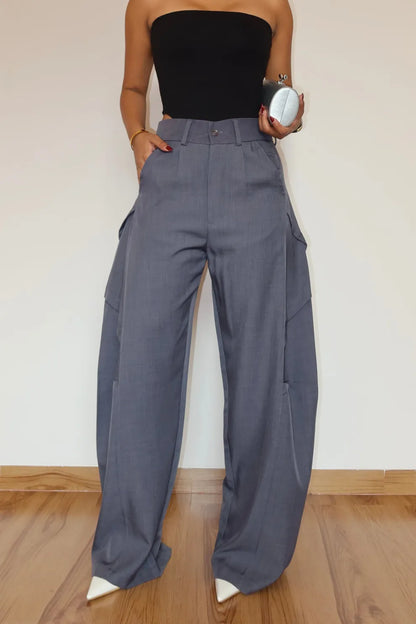 Sculpted Fold-Over Pants