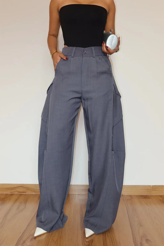 Sculpted Fold-Over Pants
