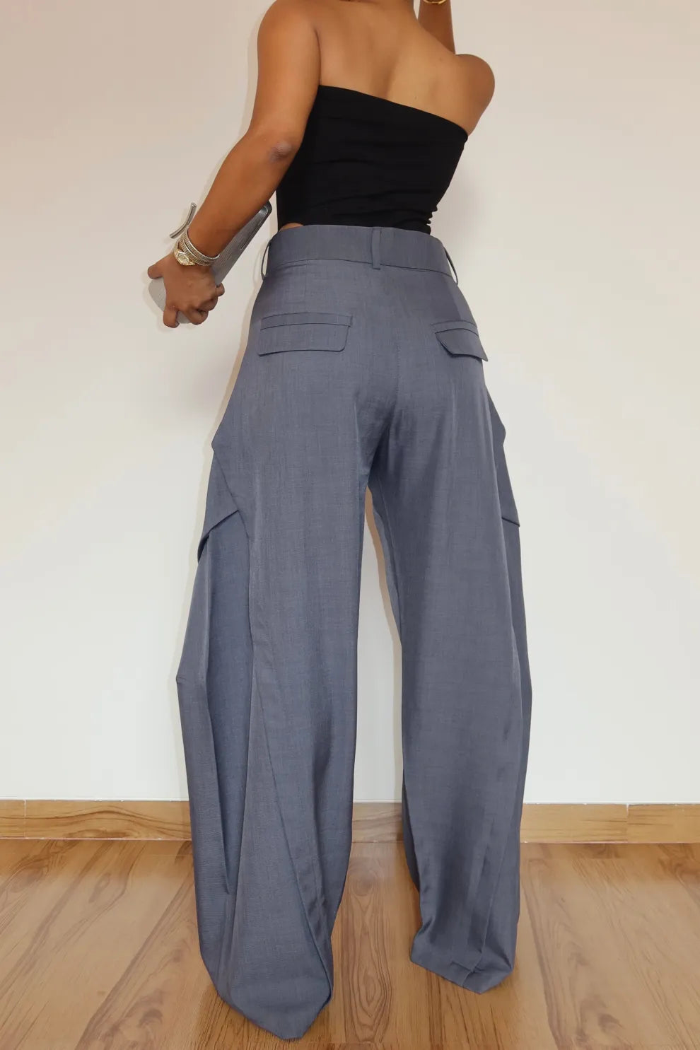 Sculpted Fold-Over Pants