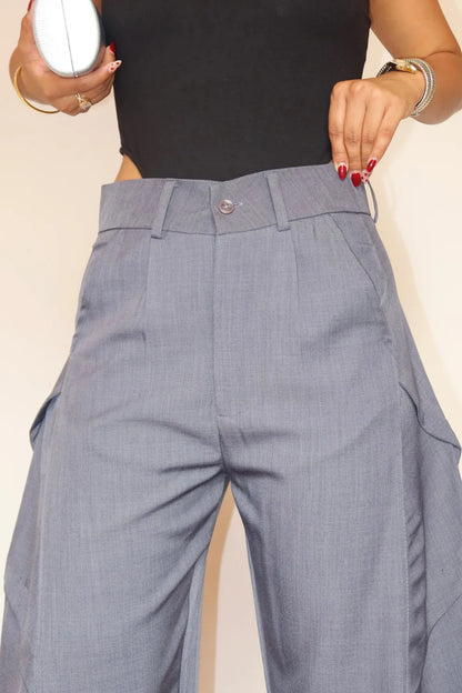 Sculpted Fold-Over Pants