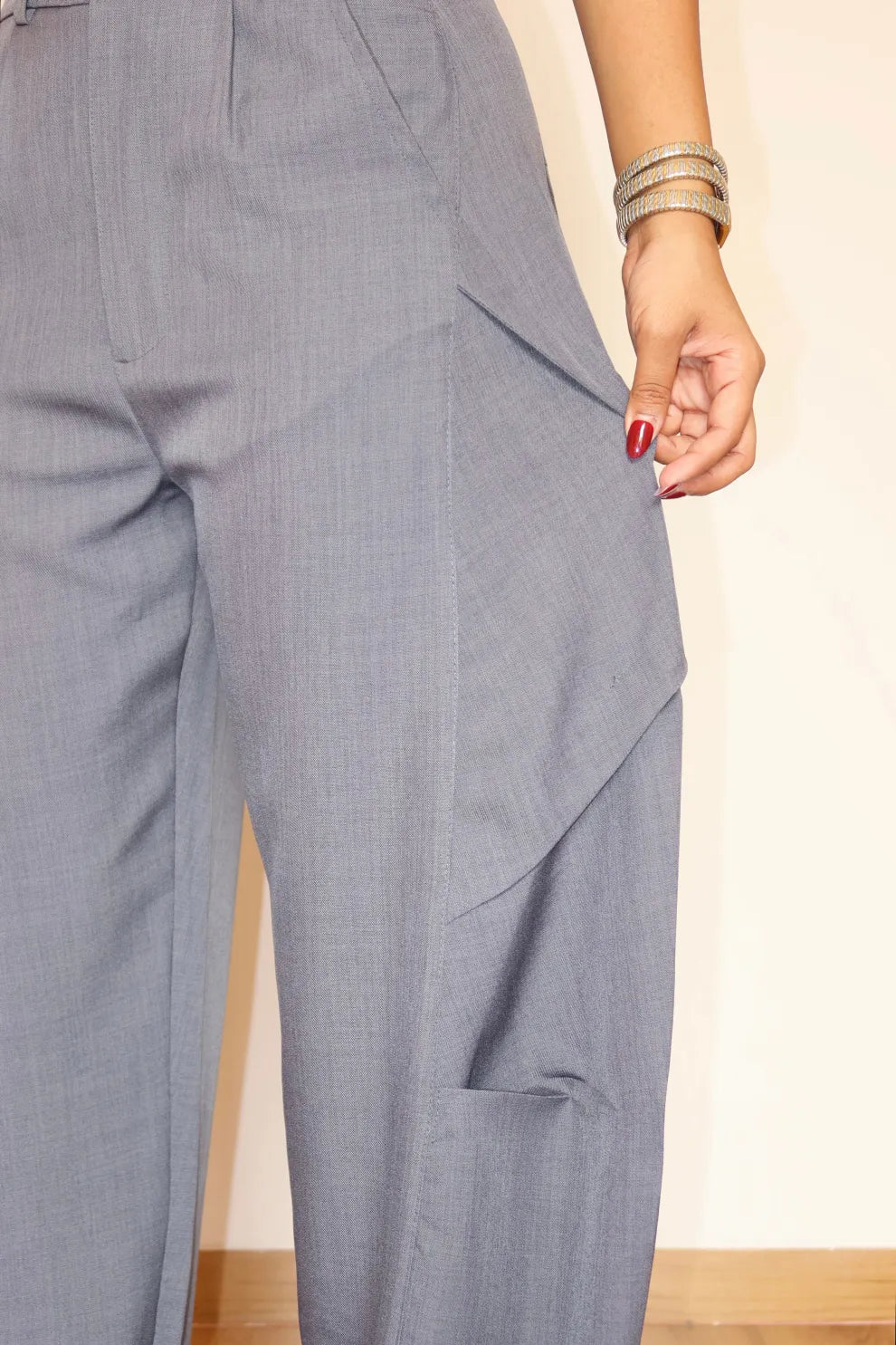 Sculpted Fold-Over Pants
