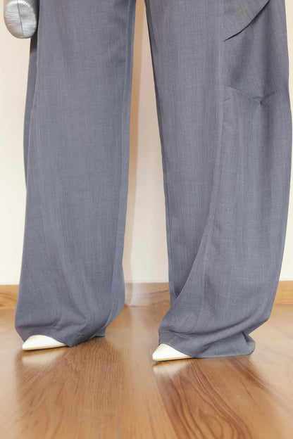 Sculpted Fold-Over Pants
