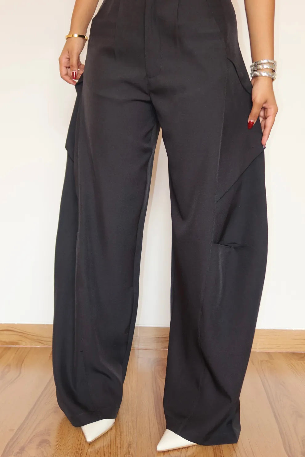 Sculpted Fold-Over Pants