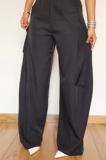 Sculpted Fold-Over Pants