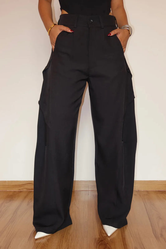 Sculpted Fold-Over Pants
