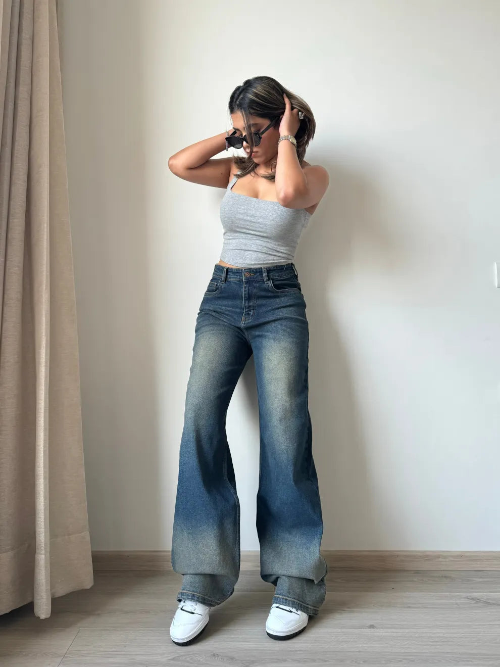 Sunny Sky Wide Leg Jeans