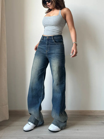 Sunny Sky Wide Leg Jeans