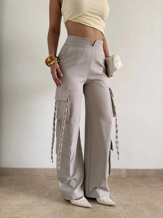 Modern Chevron Flare Pants