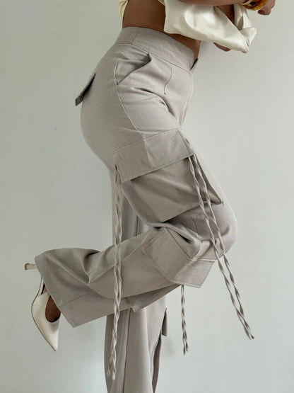 Modern Chevron Flare Pants