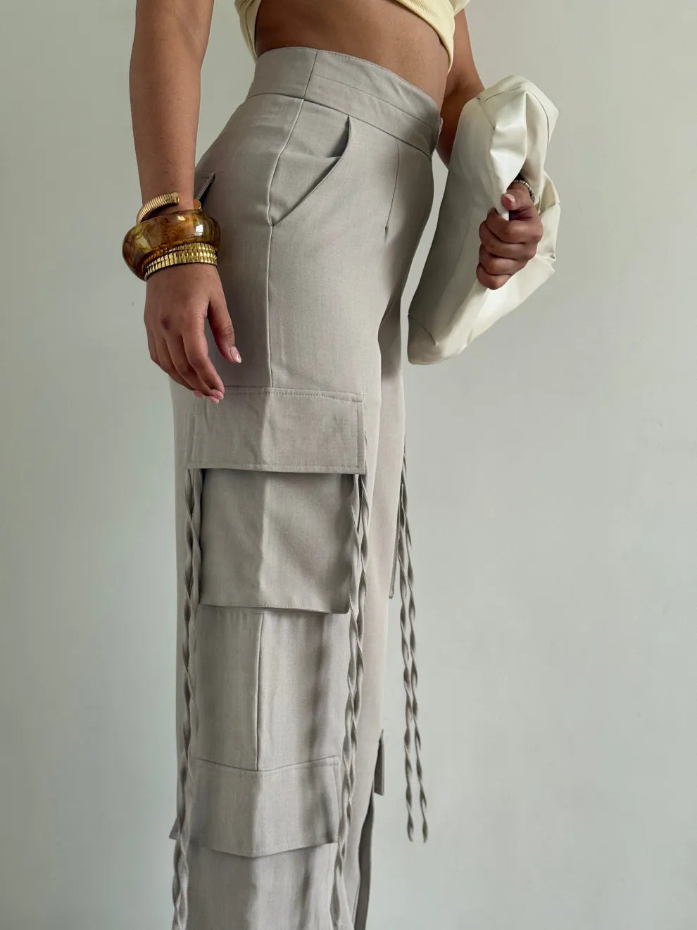 Modern Chevron Flare Pants