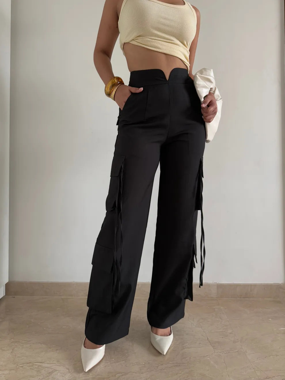 Modern Chevron Flare Pants