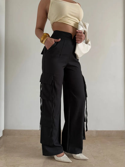 Modern Chevron Flare Pants
