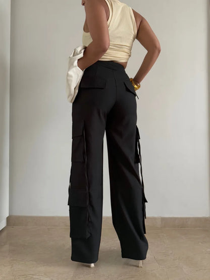 Modern Chevron Flare Pants