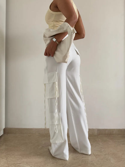 Modern Chevron Flare Pants