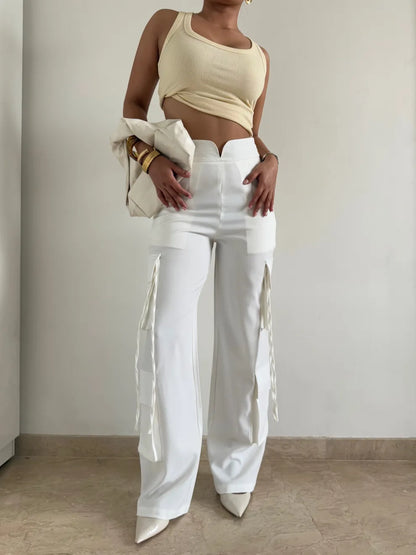 Modern Chevron Flare Pants