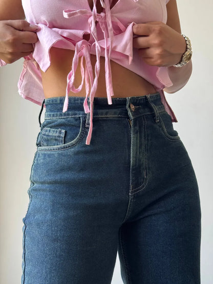 Stellar Blue Straight Jeans