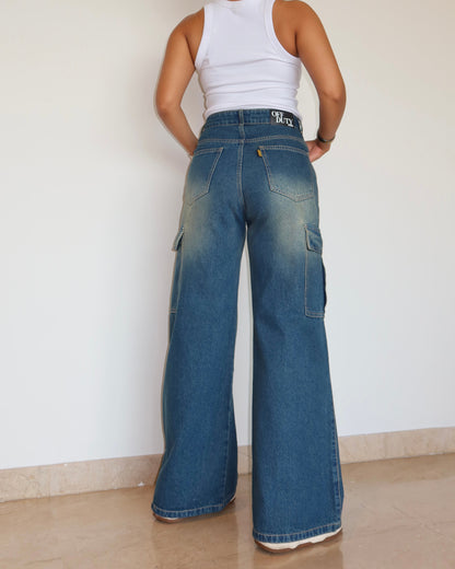 Outland Draw Wide Leg Cargo Jeans