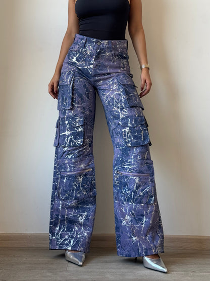 High Street Foil Cargo Denim